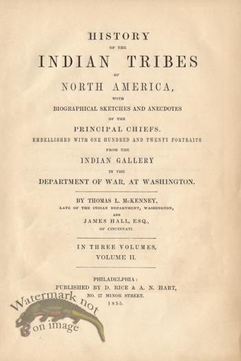 Title Page for McKenny & Hall Indians